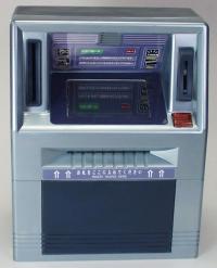 「タッチパネルＡＴＭバンク」・・・カードとパスワードで管理する本格的な貯金箱！まるで本物のＡＴＭバンクの様な仕上がりです！